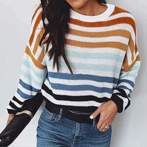 Striped Multicolor Women's Sweater